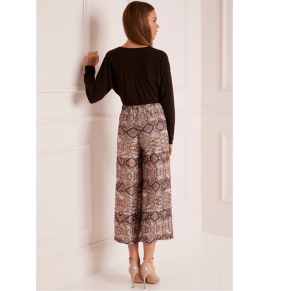 Lipsy Brown Wrap Bodysuit - Picture 7 of 14